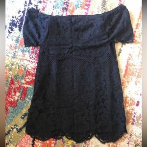 New Tobi Lace On/Off the Shoulder Dress